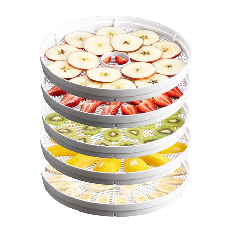 Sunbeam DT5600 Food Dehydrator 5 Stackable Drying Racks with Fruit Roll Tray