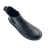 Ripple Sole Mens Ducatti Chelsea Desert Boots Leather Shoes Slip On - Black