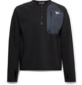 District Vision Mens Rocco Half-Zip Mid Layer Top - Black