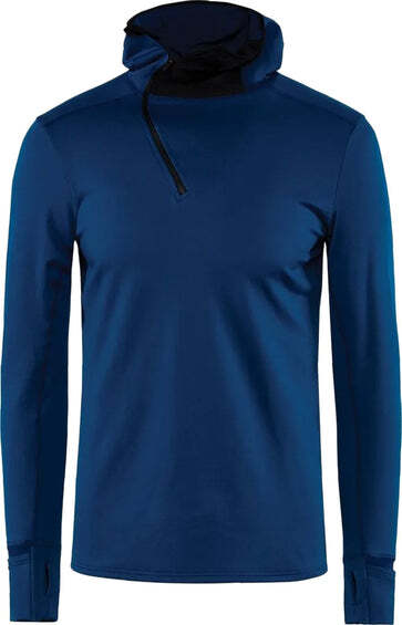 District Mens Johannes Thermal Mid-Layer Long Sleeve Top Base Layer - Navy