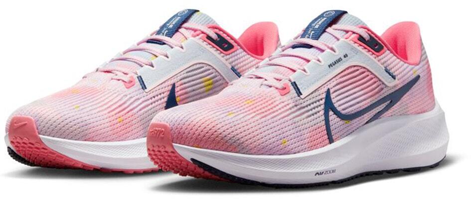 Nike Womens Pegasus 40 Running Sneakers Shoes in Pearl Pink