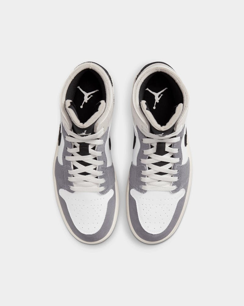 Nike Air Jordan 1 Mid Top SE Craft Shoes Sneakers - Cement Grey/Black - US 7