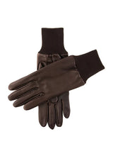 Dents Royale Leather Shooting Gloves Handmade Silk Lined - Right Hand - Brown