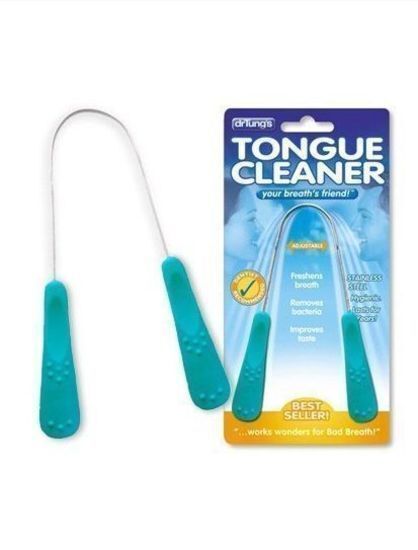 Dr Tung's TONGUE CLEANER Dental Hygiene Stainless Steel Scraper Dr. Tungs