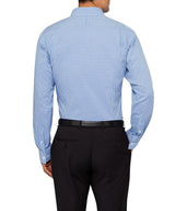 Van Heusen Euro Tailored Fit Shirt Mens Long Sleeve - Blue Check