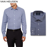 Van Heusen Euro Tailored Fit Shirt Long Sleeve Mens - Navy Blue