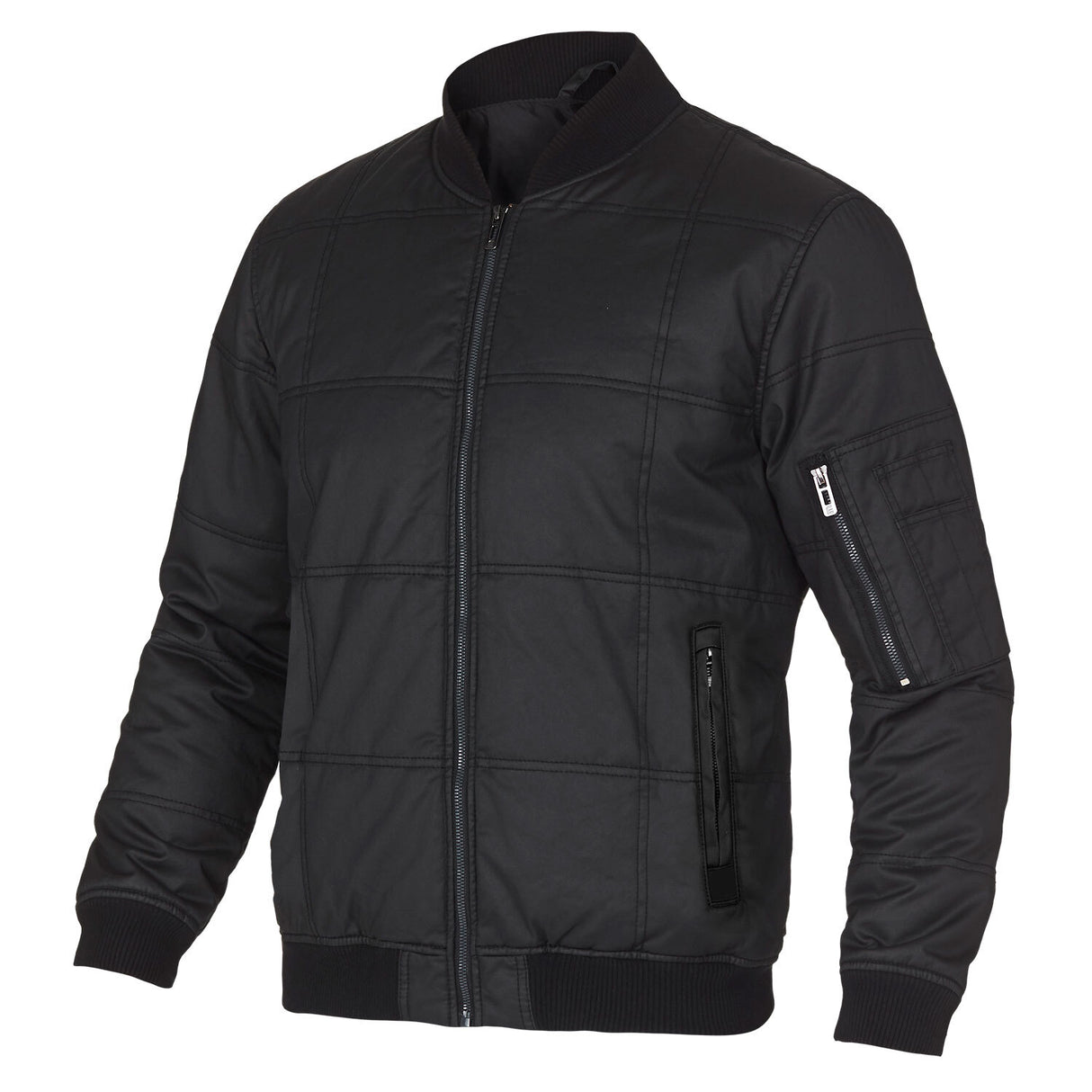 ELEVEN Workwear Stormbreaker Bomber Jacket Cotton Canvas - Black/Charcoal