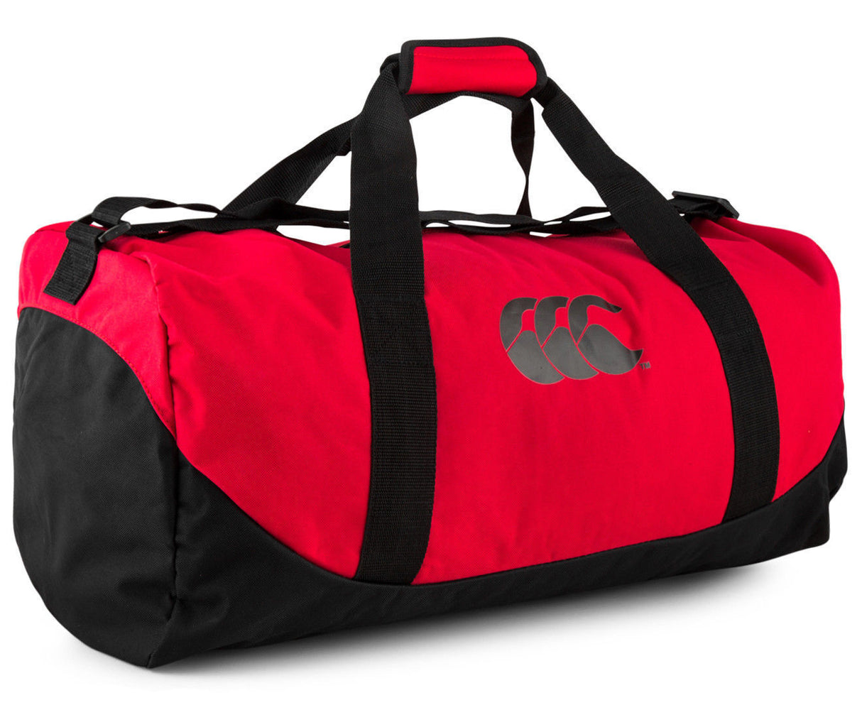 Canterbury 51L Packaway Bag Sports Gym Duffle Duffle Travel - Flag Red