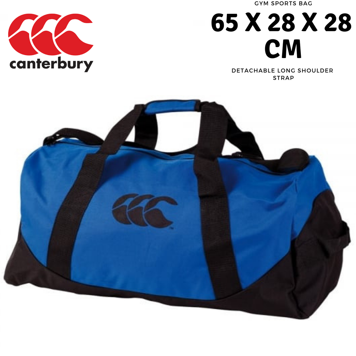 Canterbury 51L Packaway Bag Duffle Duffel Sports Travel - Ultramarine