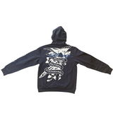 Ed Hardy Mens Hoodie Jumper in Charcoal