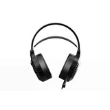 Gaming Headset w/ Noise Reduction Wired Headphones in Black