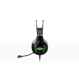 Gaming Headset w/ Noise Reduction Wired Headphones in Black