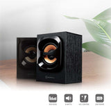 Rich Sound Wooden AC Portable Speakers Stereo Surround Sound Compact