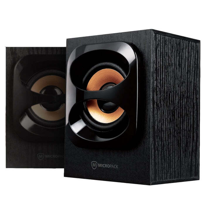 Rich Sound Wooden AC Portable Speakers Stereo Surround Sound Compact