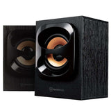 Rich Sound Wooden AC Portable Speakers Stereo Surround Sound Compact