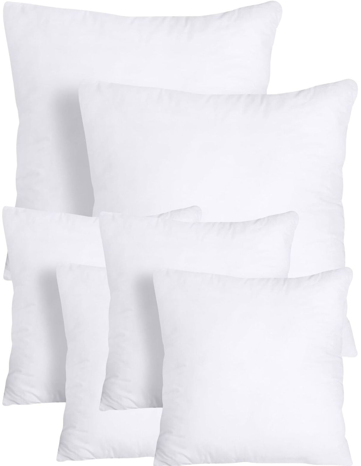 14x Premium Euro 100% Cotton Pillow with Cover Filled Durable Soft European Square - 65x65cm