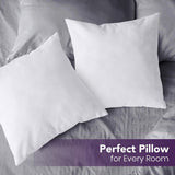 14x Premium Euro 100% Cotton Pillow with Cover Filled Durable Soft European Square - 65x65cm