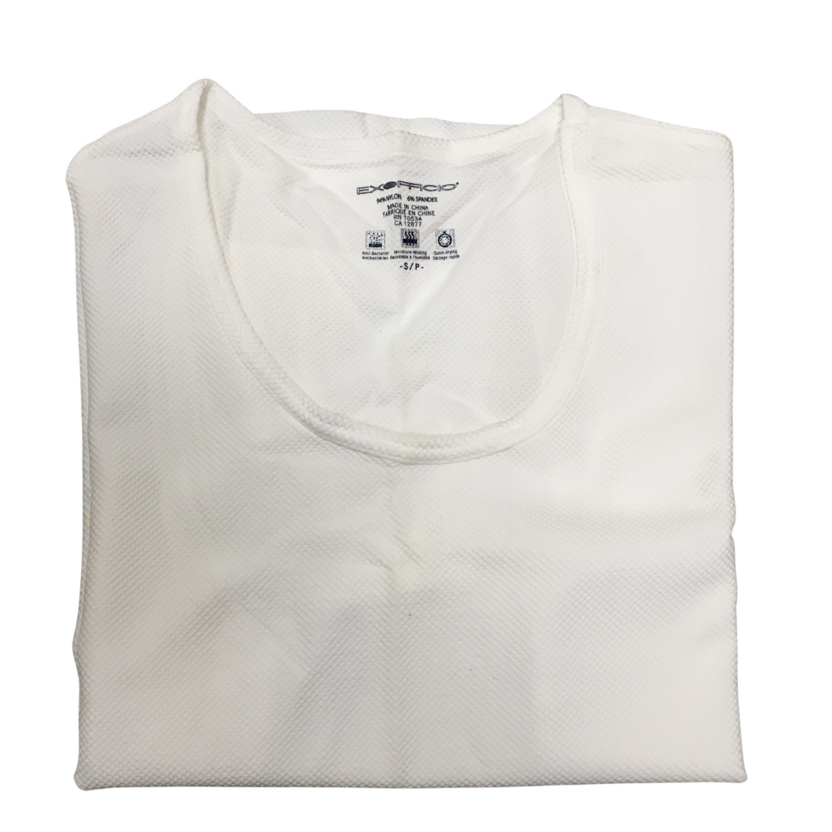 ExOfficio Womens Give-N-Go Tee T-Shirt Top Travel Quick Dry E5A2 - White - S