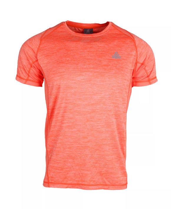 Peak Mens Quick Dry Breathable Tee Shirt Sport - Fluorescent Orange