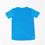 Adidas Boy's Striped V-neck Tennis T-Shirt Blue Training Sports Athletic