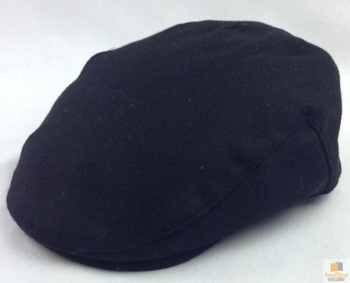 FAILSWORTH Melton Cap Charcoal Wool Grey Made in UK Classic Hat SBOY