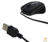 WIRED USB OPTICAL MOUSE Gaming PC LED Mice Computer Laptop 3 Button 1000 DPI