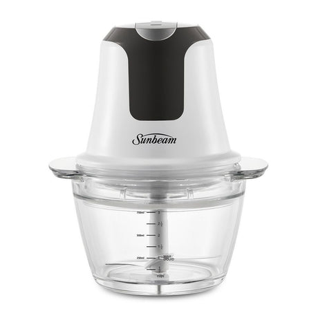 Sunbeam Mini Glass MultiChopper Food Processor - White