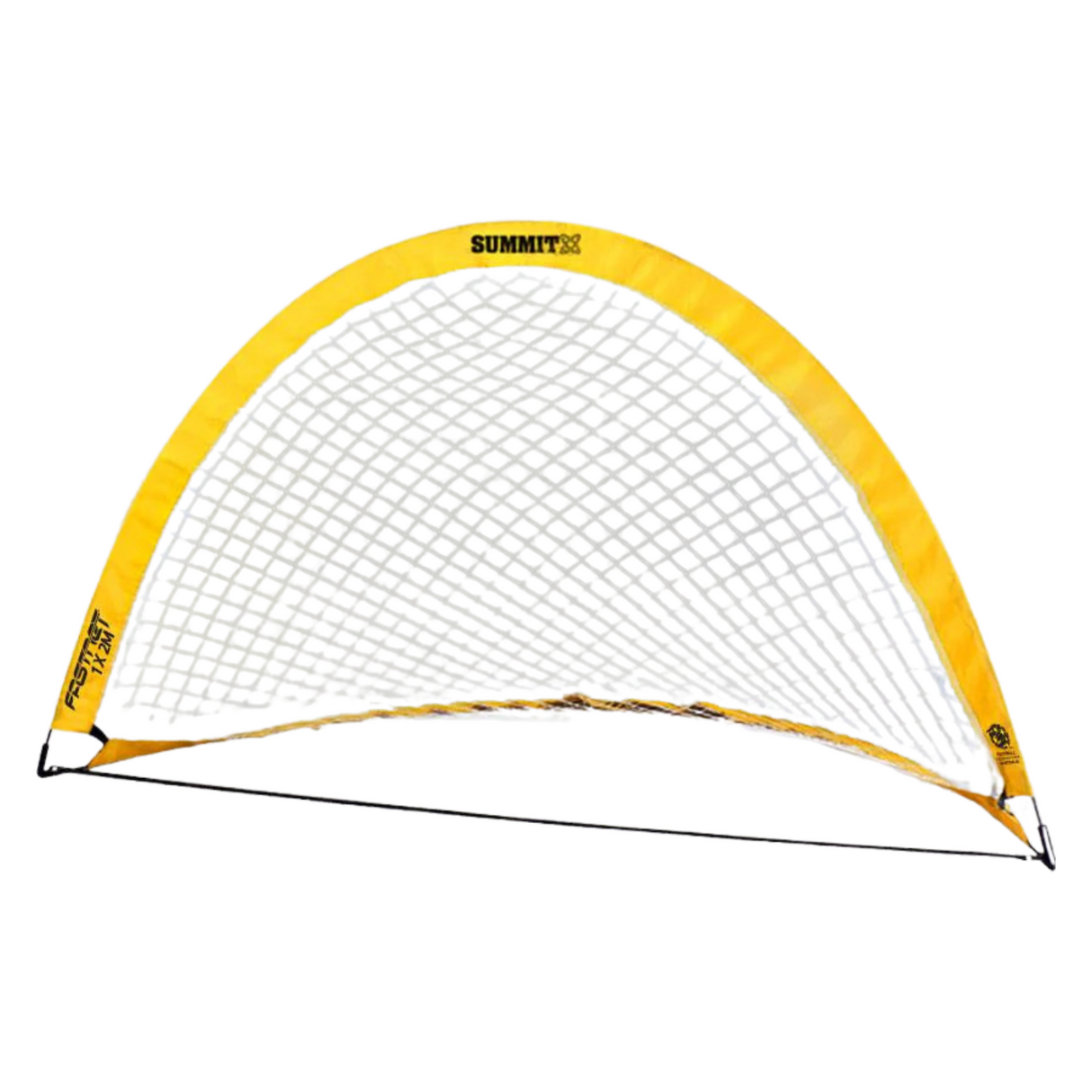 2x Summit Pop Up Teardrop Advance FFA Half Dome Training Football Soccer Goal 2mx1m