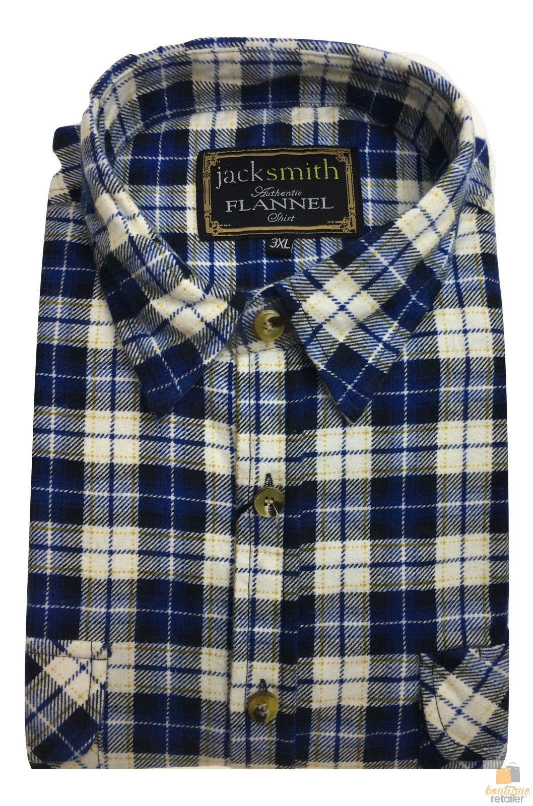 Men's Button Up FLANNELETTE SHIRT Check 100% COTTON Flannel King Plus Size 4XL