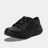 Alegria Womens Shoes Flote Rocker Sole Lace Up Sneakers in Black