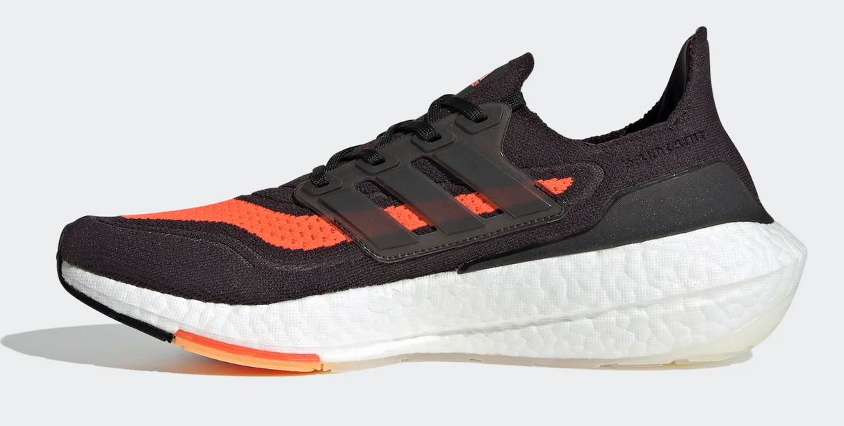 Adidas Mens Ultraboost 21 Running Sneakers Runners Shoes - Black/Orange