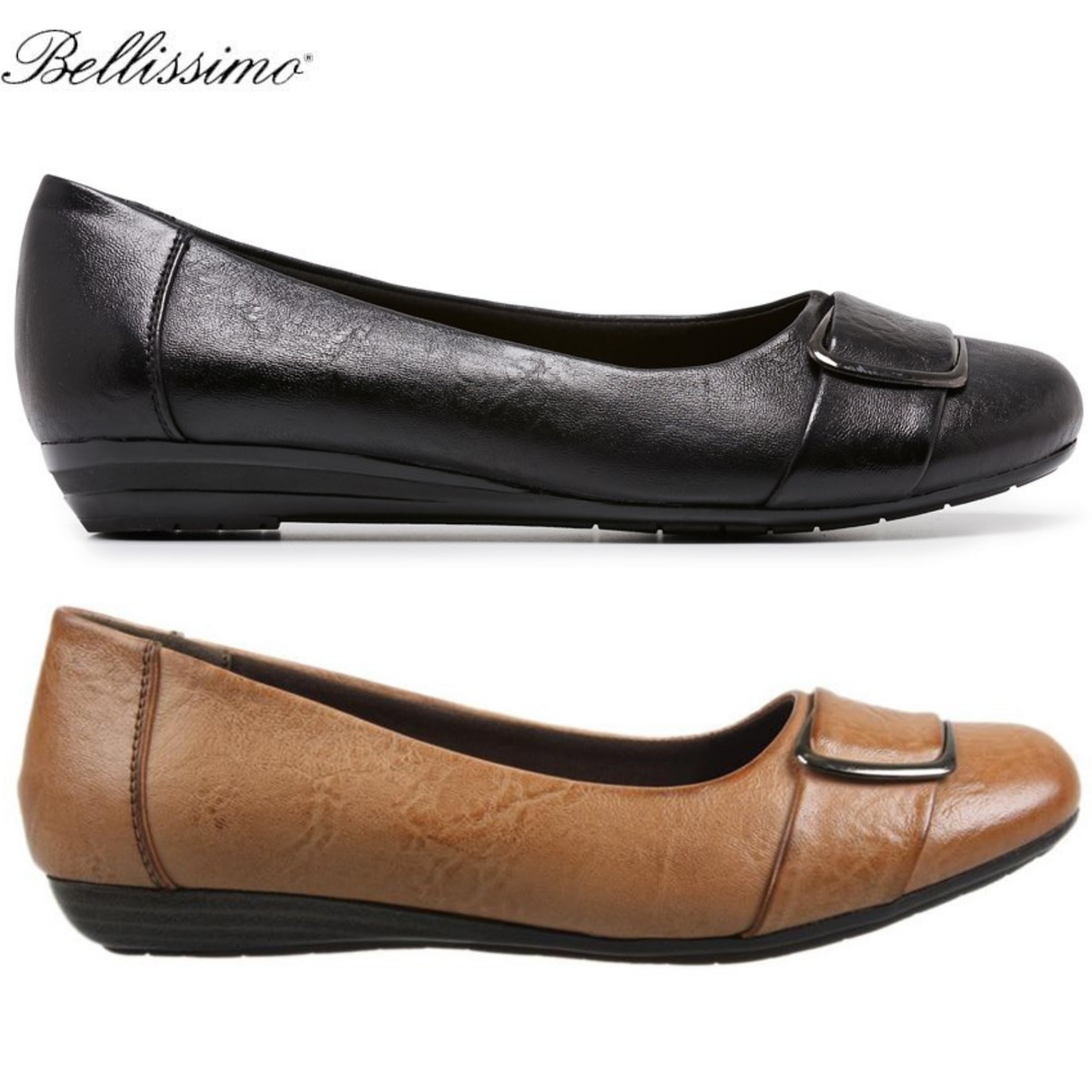 Bellissimo Womens Michelle Flats Shoes Comfortable Classic Casual