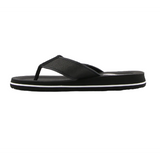 Lightning Bolt Wilson Flip Flops Thongs Sandals Shoes - Black/White