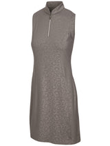 Greg Norman Gardenia Sleeveless Short Sleeve Zip Dress - Graphite