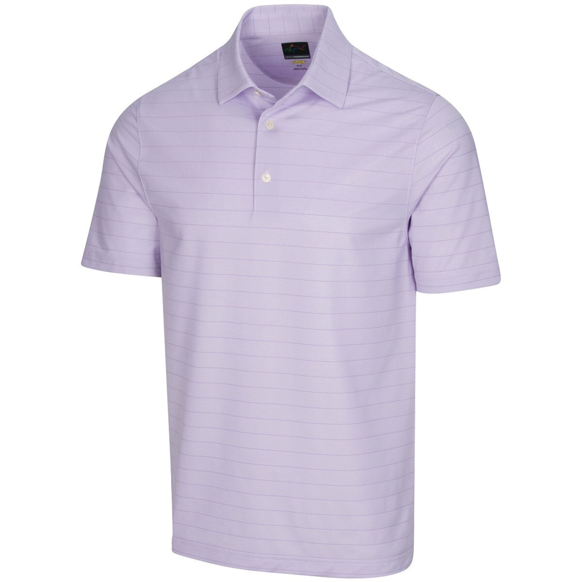 Greg Norman Mens Freedom Micro Stripe Polo Shirt Golf - Mystic Purple