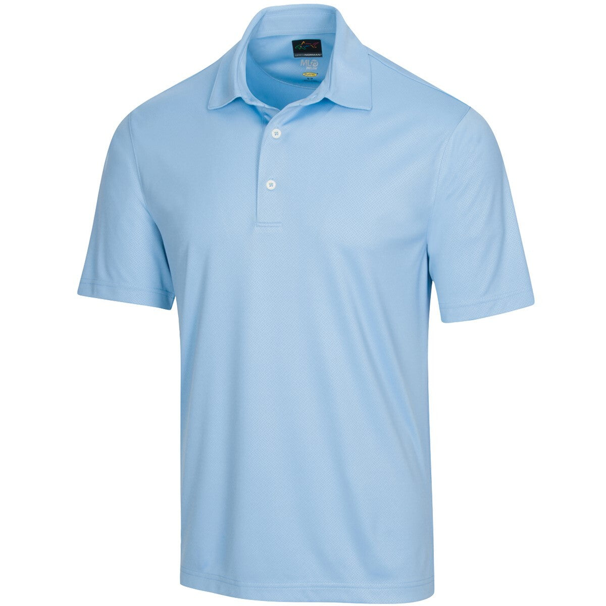 Greg Norman Mens Protek Polo Shirt Top Golf ML75 Microlux - Coastal Blue