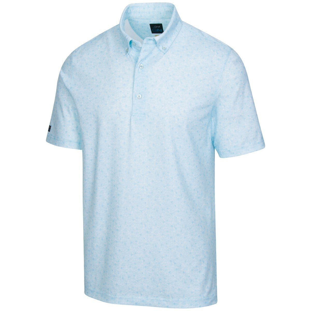 Greg Norman Mens Starfish Polo Shirt Top Golf - Icy Falls