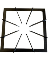 Heavy Duty Sturdy Metal Gas Burner Stand BBQ Barbecue in Black 50x50x10cm