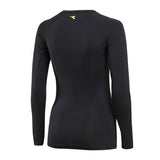 DIADORA Ladies Compression Sports Thermal Long Sleeve Tee Top T Shirt - Black