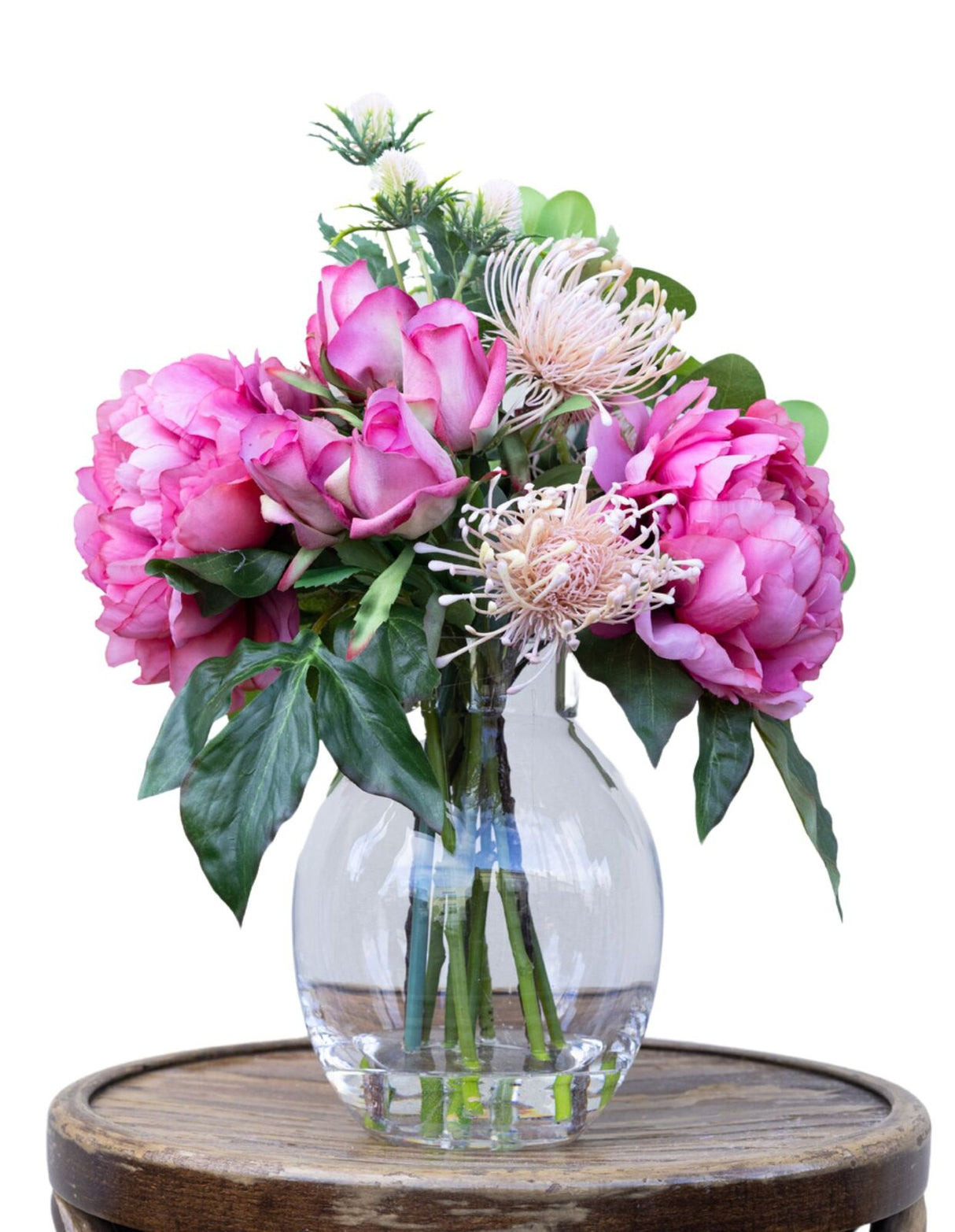 36cm Peony & Rose Mixed Arrangement Artificial Flower Plant Home Decor