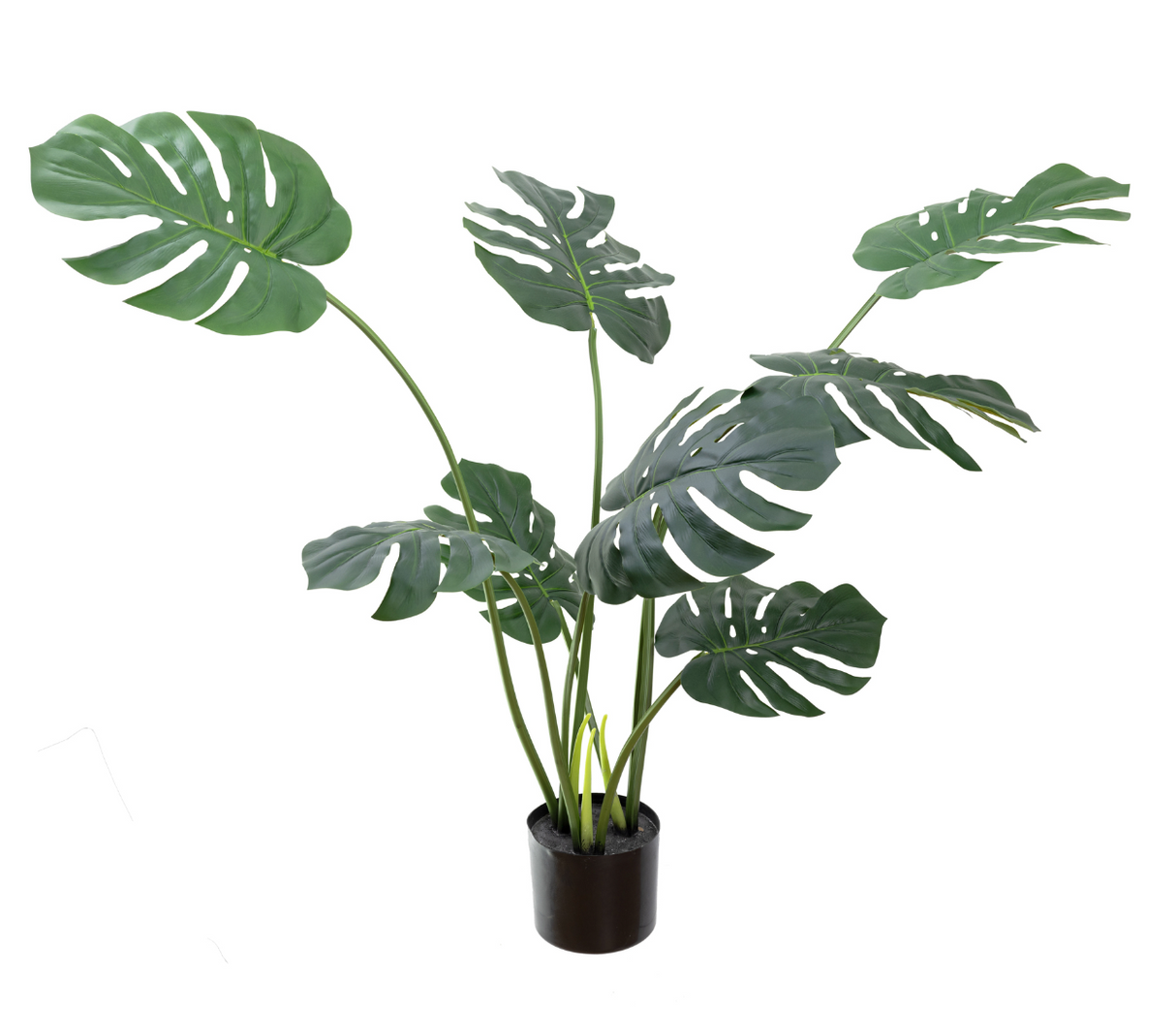 110cm Potted Faux Monstera Vine Plant Artificial Flowers Interior Decoration