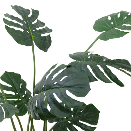 110cm Potted Faux Monstera Vine Plant Artificial Flowers Interior Decoration