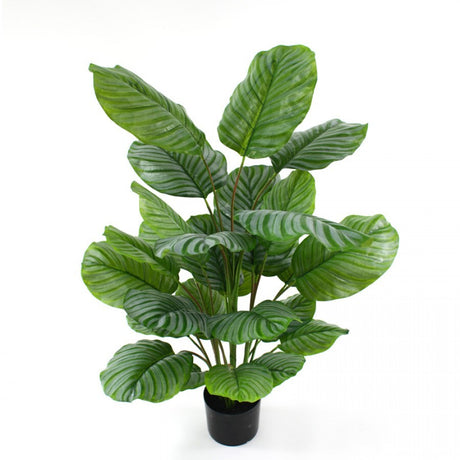 110cm Potted Faux Calathea Plant Artificial Flower Greenery Decor