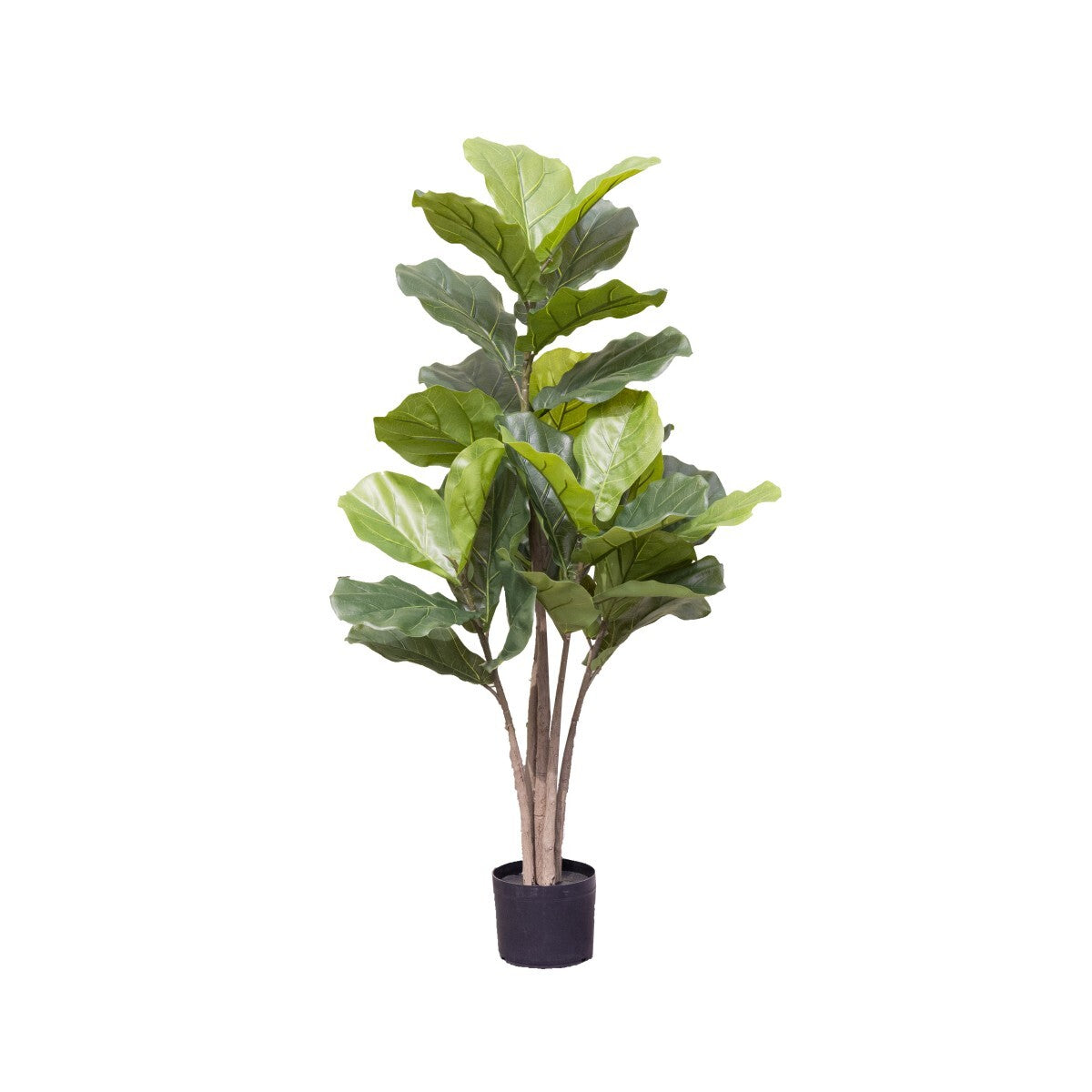 122cm Potted Faux Giant Fiddle Leaf Fig Tree Artificial Plant Flower Green