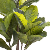 122cm Potted Faux Giant Fiddle Leaf Fig Tree Artificial Plant Flower Green