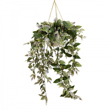 120cm Wandering Dew in Hanging Planter (with Rope) Faux Jew Artificial Plant