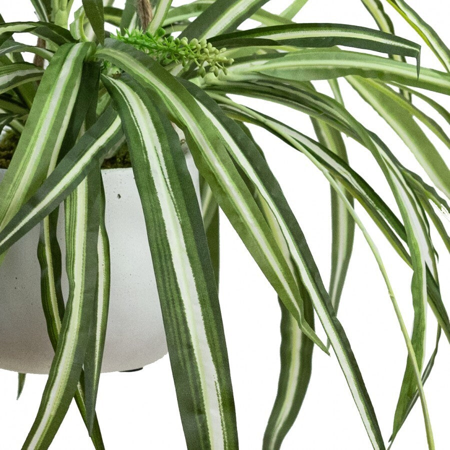 68cm Spider Plant in Hanging Planter Pot Artificial Flower Botanical