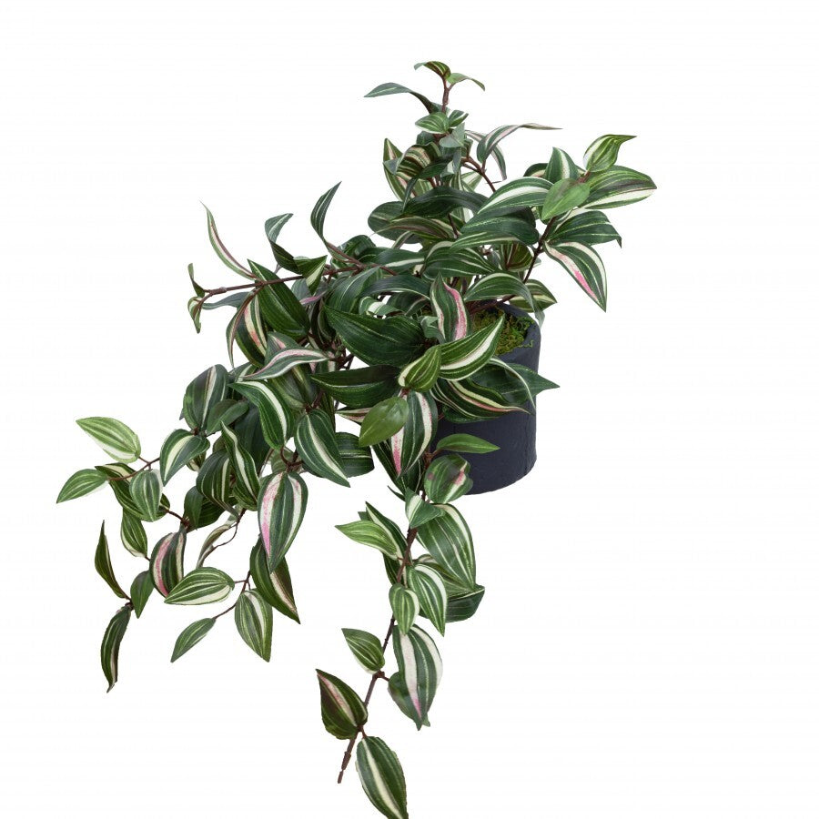 45cm Potted Artificial Wandering Jew Plant Flower - Green