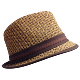 GOORIN BROTHERS Eric B Trilby Fedora Hat Bros Woven Paper Straw 100-4432