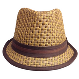 GOORIN BROTHERS Eric B Trilby Fedora Hat Bros Woven Paper Straw 100-4432